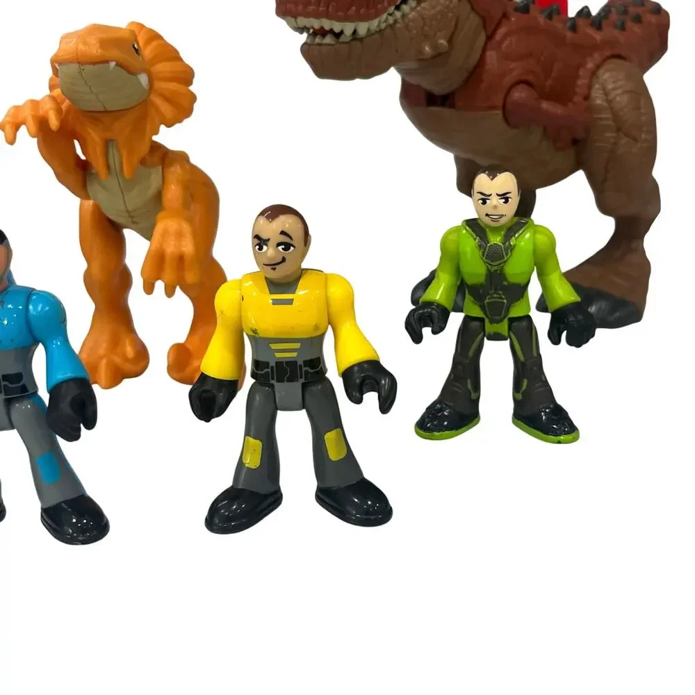 Fisher Price Imaginext Jurassic World Ankylosaurus Raptor Dino Riders Figures